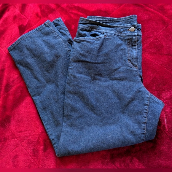 Eileen Fisher Straight Leg Jeans L - Picture 1 of 9